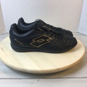 lotto stadio 705 Indoor soccer cleats Shoes  Style Sneaker Black Sz 7.5 Men’s